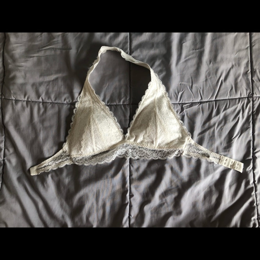 White lace bralette